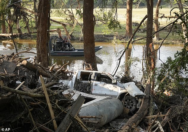At least 173 people remain missing five days after a '30-foot tsunami wall of water' wiped out cabins along the Guadalupe River and destroyed everything in its path