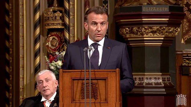 In an historic address to Westminster politicians the French president said that illegal immigration was a 'burden' on both countries.