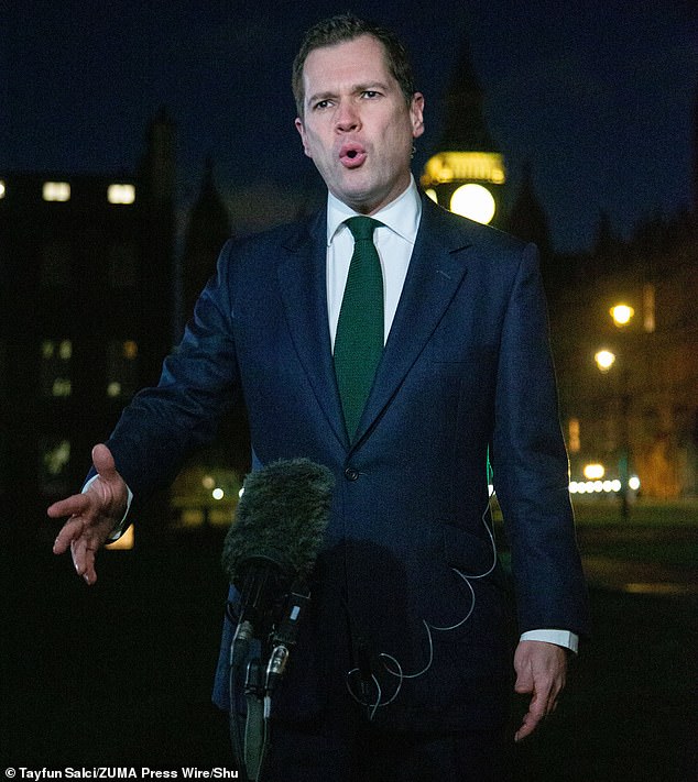 Shadow Justice Secretary Robert Jenrick (above) said that the Left¿s ¿determination to shut down debate around immigration has created a chilling environment for free speech¿