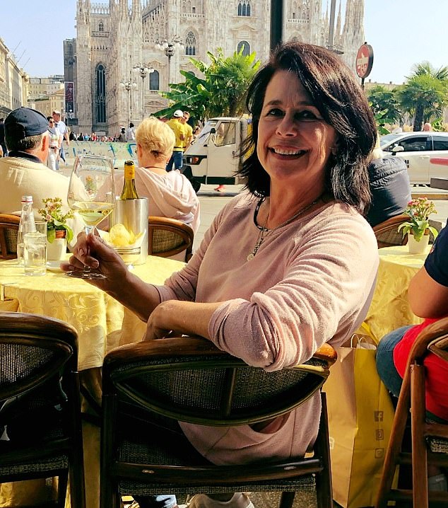 Karen Carter, 65 and a married mother of four, (pictured) was found dead outside her home in Trémolat, east of Bordeaux, following a night out with friends on April 29