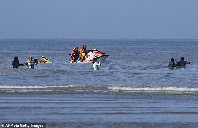 French police are reportedly using jet skis to deploy nets in the sea to in an attempt to deter small boats crossing the English Channel