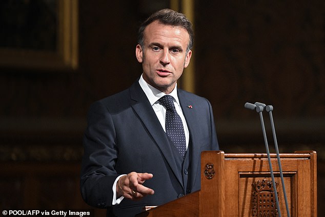 Emmanuel Macron warned that Britain must act to make it harder for migrants to build a new life here