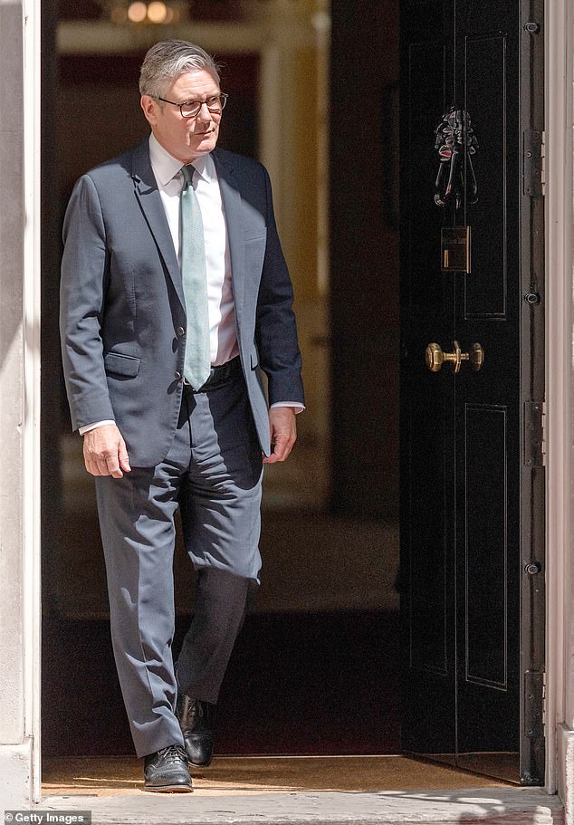 Prime Minister Sir Keir Starmer in Downing Street yesterday