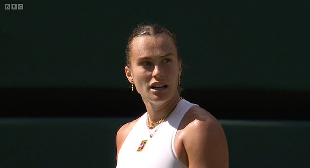 Aryna Sabalenka fired a disgusted five-word message at Amanda Anisimova after the American celebrated a crucial point in the final set of their semi-final at Wimbledon