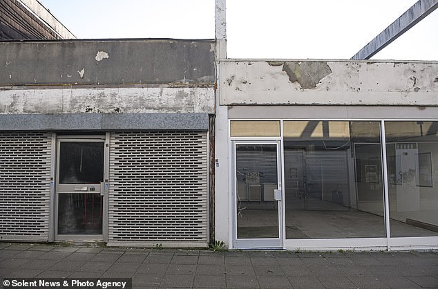 WATERLOOVILLE: Two dilapidated store fronts close to the proposed site of the hotel