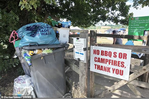 Tourists have overrun a riverside beauty spot in Dedham in Essex, close to the rural scene immortalised by famous British painter John Constable, filling it with rubbish
