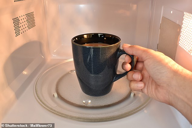In a poll of 2,000 Britons, 60 per cent of Gen-Z respondents said they blast cups of cold water and teabags in the microwave. Pictured: File photo