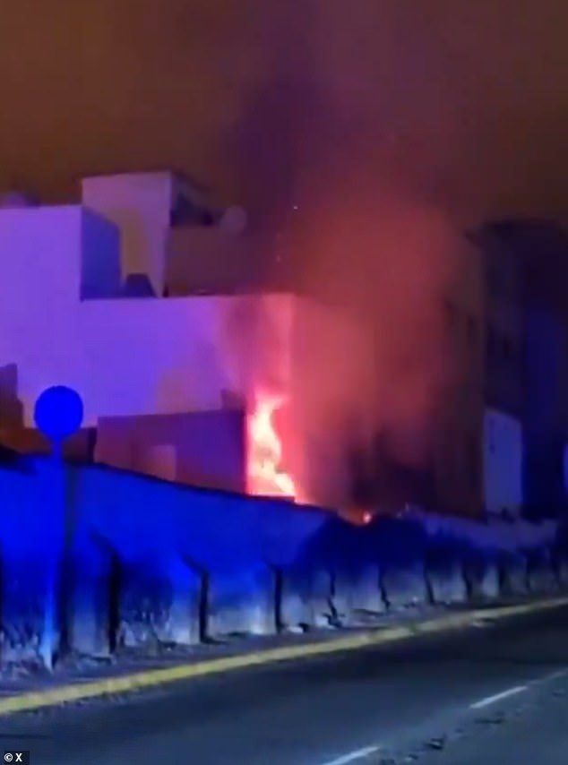 A 17-year-old Spanish girl is fighting for her life after she was set on fire by a migrant who was awaiting deportation