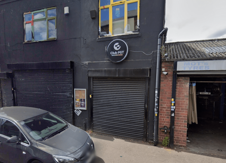 Club PST nightclub entrance.