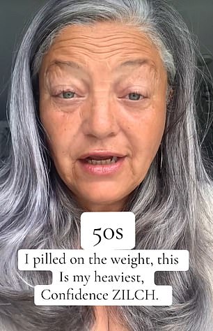 The grandmother before her transformation