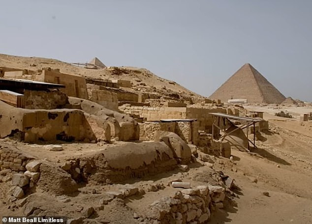 Hawass's team also unearthed tombs south of the pyramid, the eternal resting places of skilled laborers