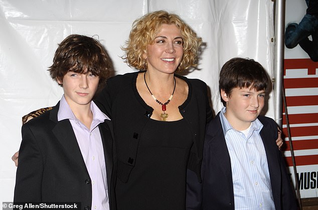 A devastated Neeson was left to raise their two young sons Micheál and Daniel - who were aged just 13 and 12 when their mother died (pictured in 2008)