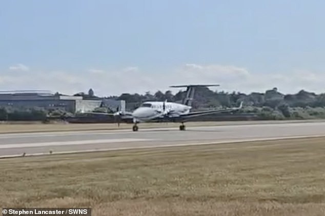 The haunting final moments of the doomed Southend Airport plane show it speeding up the runway before tragically exploding into a fireball just minutes later