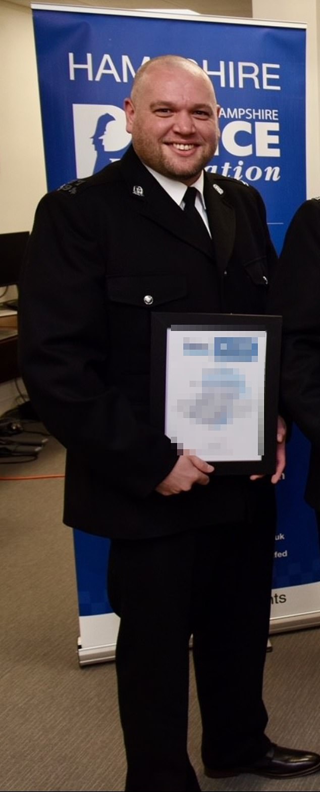 Tim Clarkson (pictured receiving his award) was said to have taken the evening as an opportunity to 'try it on' with multiple women as his marriage to a policewoman fell apart