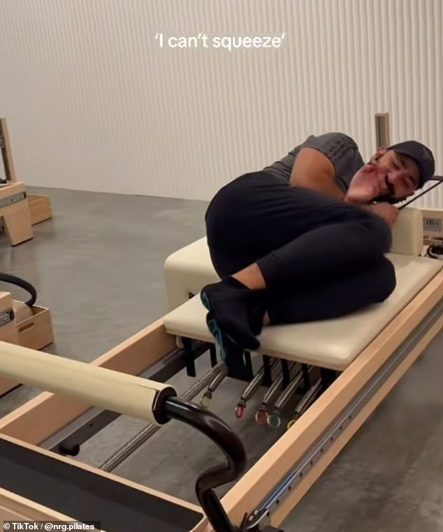 Over in Australia, a tradesman who attempted a Reformer Pilates class totally abandoned the exercise and instead cowered on his side