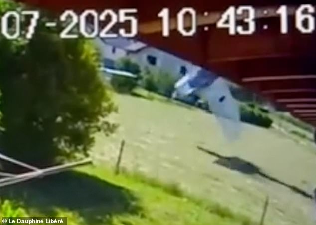 The incident happened on Wednesday morning, shortly before 11am local time (10am BST) near Chambéry Airport, Voglans