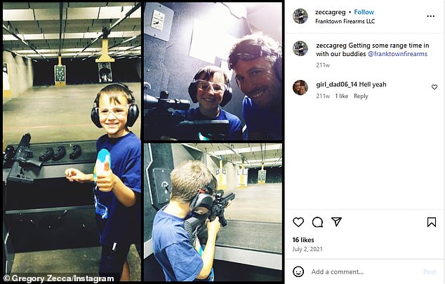 Notably, Chapman's son is a gun enthusiast. Back in 2021, he proudly shared photos of himself and his late son 'getting some range time in' with their rifles