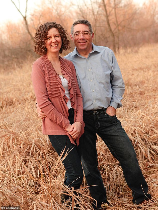 David and Teresa 'Teri' Pabst, both 64, (pictured together) were found dead in their home in Middleton, Wisconsin on Tuesday