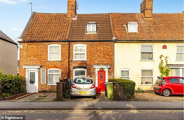 Upon first glance, the three-bedroom house looks unassuming as the exterior is narrow and cosy with a traditional tiled roof