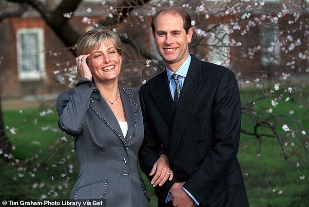 Edward and Sophie announced their engagement in January 1999