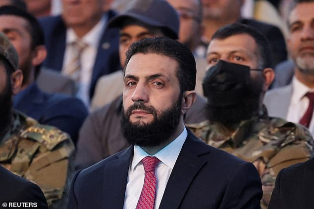 Inter Mediate is so embedded in the fledgling presidency of Ahmed Al-Sharaa (pictured in May) that they are even said to operate an office inside the presidential palace