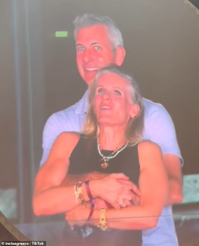 The billion-dollar tech firm CEO seen cozying up to a female colleague at a Coldplay concert gushed about the 'perfect' new hire in a press release - before astonishing kiss cam footage saw them huddling up in a viral TikTok