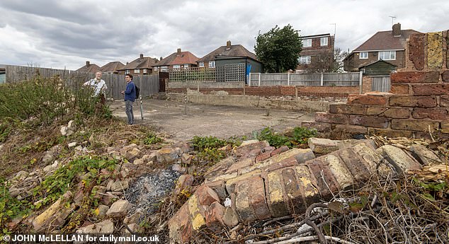 Evidence of the enormous fire still scar the Essex estate wherever you look (Pictured: Wennington today)