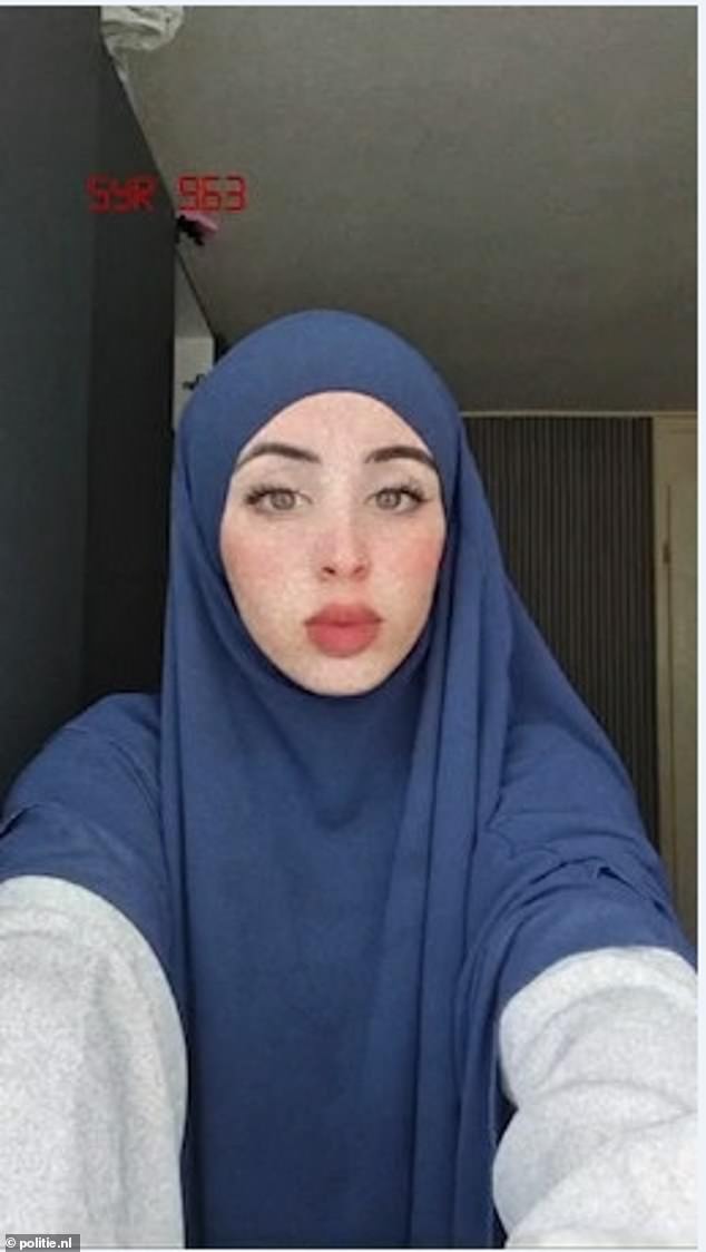 Father-of-nine Khaled al-Najjar, 52, wrote in an email sent to De Telegraaf that he had killed his 18-year-old daughter Ryan al-Najjar (pictured), urging the publication to report 'I am the one who killed'