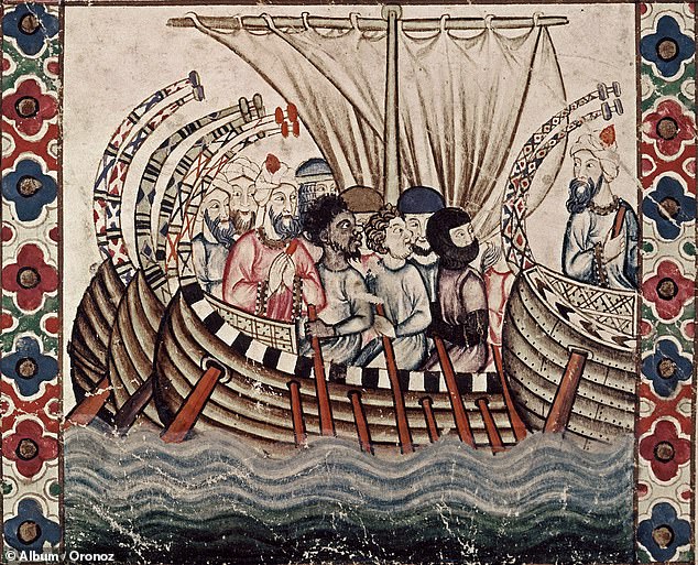 Though it is almost forgotten today ¿ suppressed, perhaps, by some squeamish historians ¿ the Muslim trade in both black African and white European slaves was deeply feared for three centuries (pictured: a handout from Justin Marozzi's book Captives and Companions)