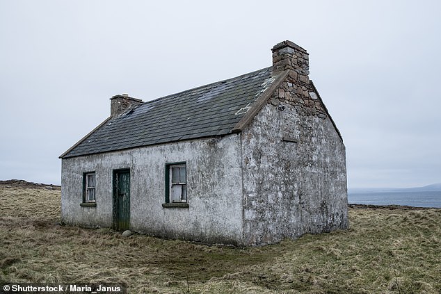 Old abandoned house on Tory island, the most remote inhabited island in Ireland