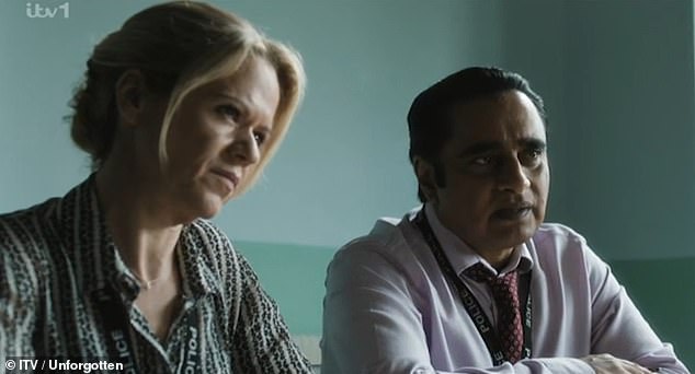 The crime drama follows detectives as they delve into cold cases however the latest season received criticism from viewers who blasted ITV for 'ruining' it with 'woke and nonsensical' storylines (pictured Sinéad Keenan and Sanjeev Bhaskar)