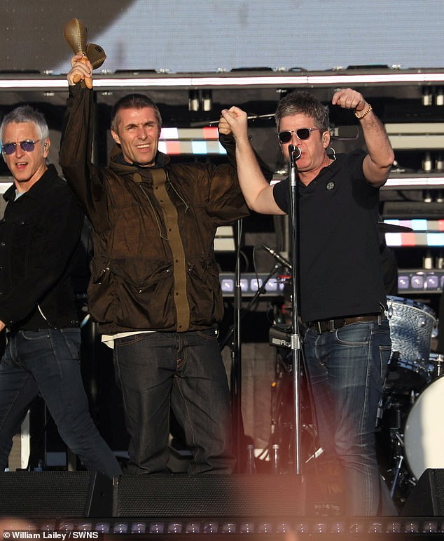Huge steel fences have been erected around an area of Manchester's Heaton Park to stop ticketless Oasis fans from watching the band's reunion tour