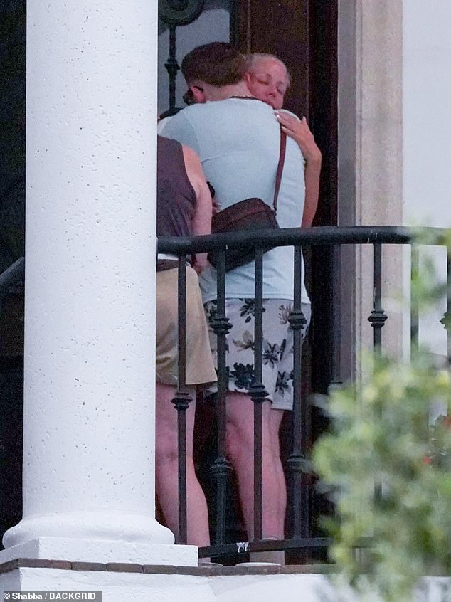 Hulk Hogan's wife, Sky Daily, was seen for the first time since the WWE icon’s fatal cardiac arrest on Thursday evening