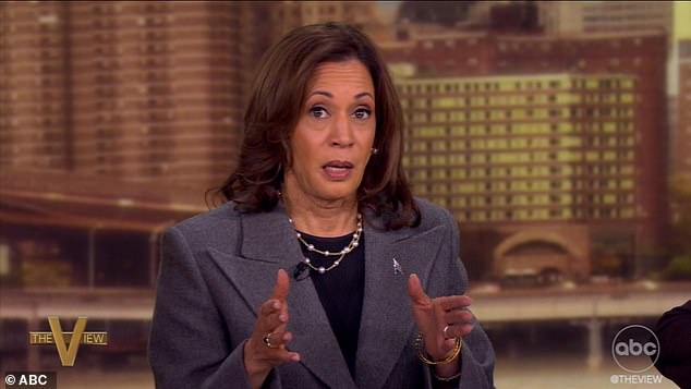 Kamala Harris 's 2024 campaign suffered a crushing blow on live TV after she froze on a basic question about what she would do differently to Joe Biden