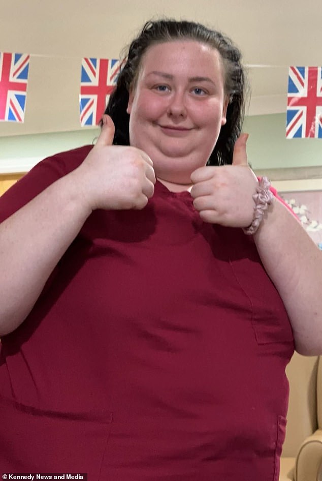 Paige Vickers, from Stockton-on-Tees, County Durham, weighed 23 stone at her heaviest