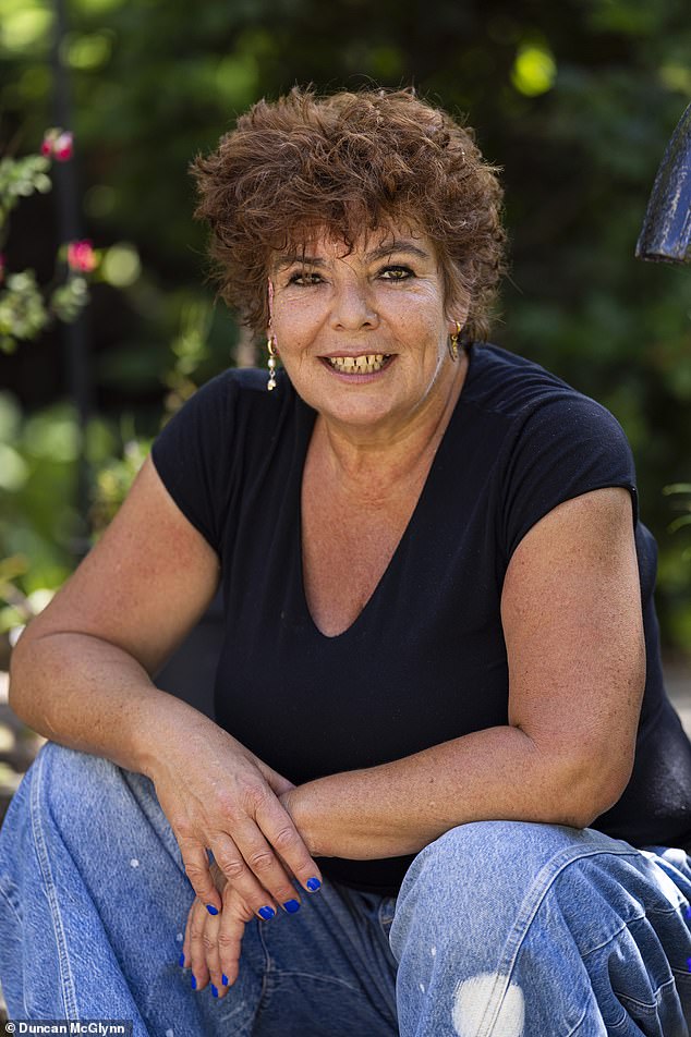 Emma Corbett in the garden of the family home in Gullane, East Lothian
