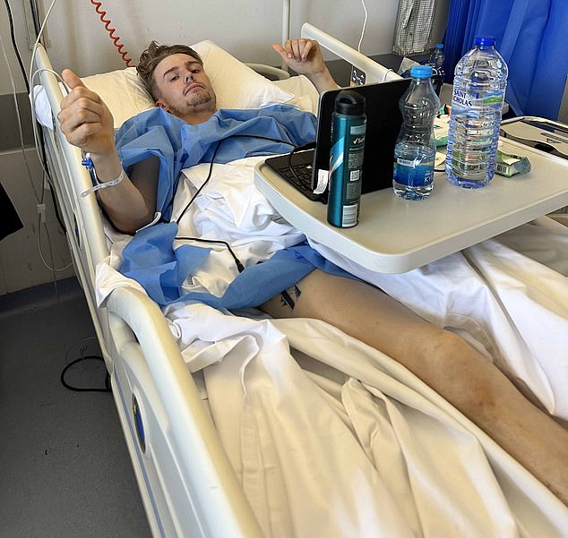 Sam is still undergoing treatment in hospital following his horrific balcony fall