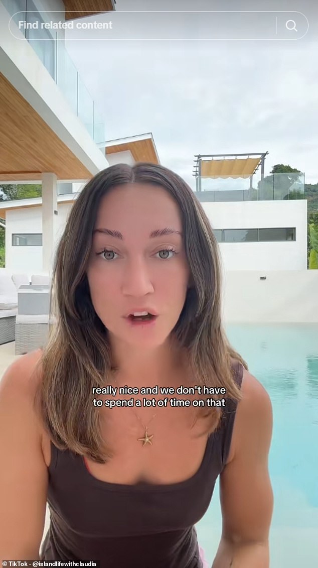 Claudia (pictured), @islandlifewithclaudia, shares her experiences of relocating abroad on TikTok