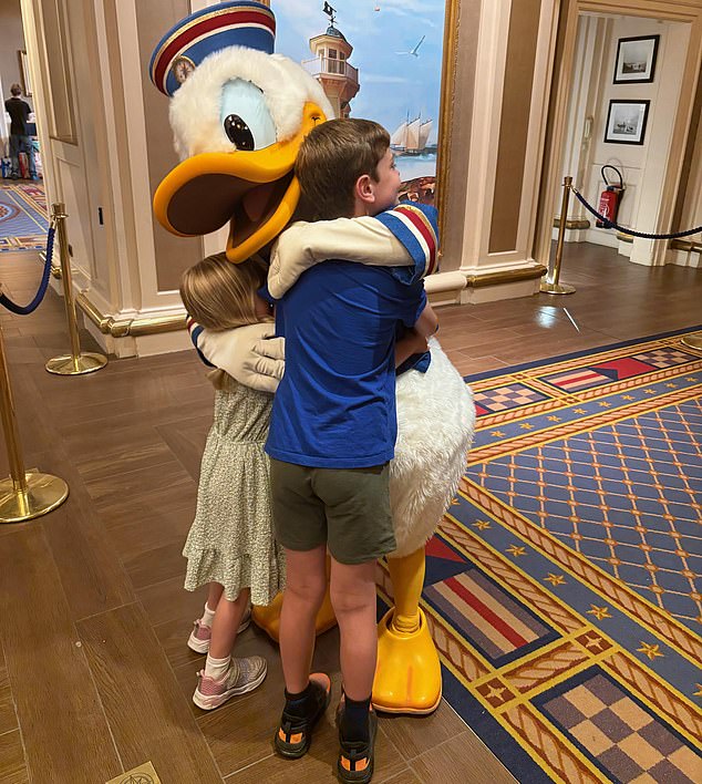 Disney joy: But, like Donald, you can have a huge bill if you take your family to the Paris attraction
