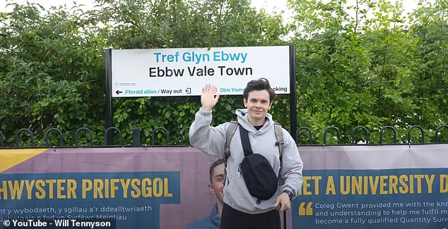 Will Tennyson, 30, from California, visited Ebbw Vale in southeast Wales, where 80 percent of the population are overweight or obese