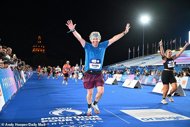 I've done my fair share of running in my life - including the Paris Olympic marathon course last year (pictured) - but this was something else altogether
