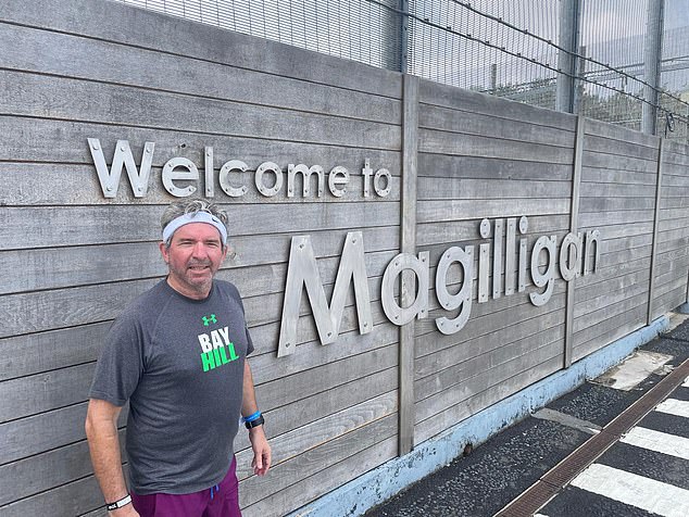 Mail Sport's Oliver Holt outside HMP Magilligan ahead of last Saturday's 5km parkrun event