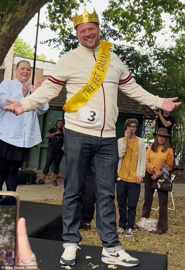 The winner Mike Street (pictured) put his unexpected victory down to channelling the 'spirit of Danny Dyer'