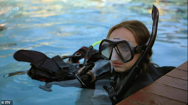 Shark! Celebrity Infested Waters failed to impress viewers who branded it 'boring' and 'unwatchable' following it's first episode on Monday (Helen George pictured)