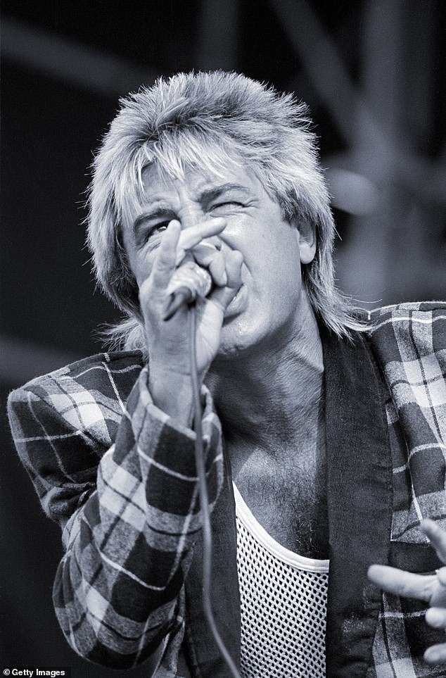 Legendary singer Jock McDonald has died in a tragic swimming accident at the age of 69, it has been confirmed (pictured in 1984)