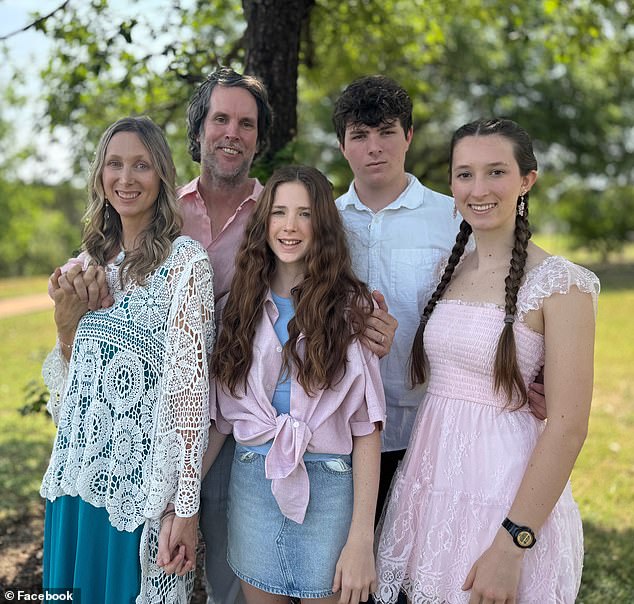 17-year-old Malaya (pictured right) managed to open a car door and save the rest of her family from their submerged minivan that had fallen into floodwaters on July 5