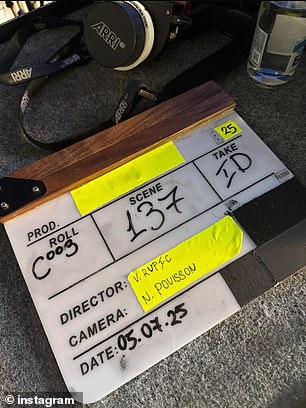 Following the reports, the actress teased the mystery job as she posted behind-the-scenes snaps on set with her crew