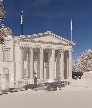 The updated East Wing will have a far more majestic entrance according to the mock-ups of the designs