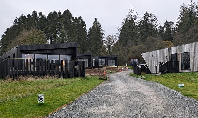 Only around 36 of the homes sold to investors were built. They are pictured here at the Landal Barnsoul site