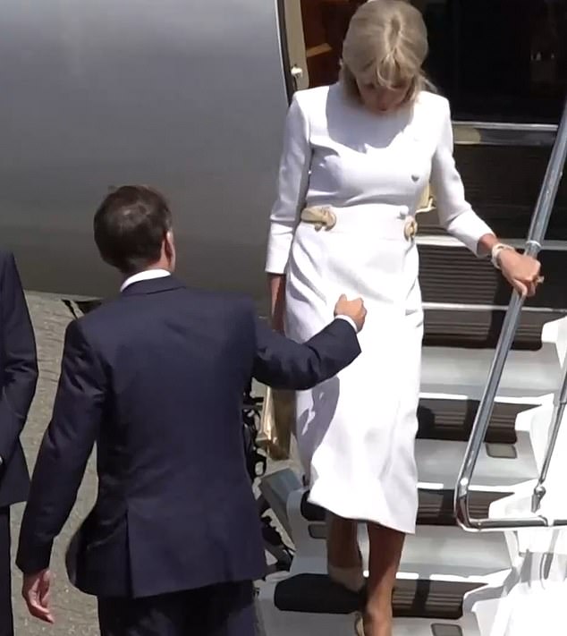 The Macron marriage has always been subjected to vicious speculation, because of its beginnings. Earlier this month Brigitte and Emmanuel Macron showed their 'frosty love language' as they landed in the UK, body language experts claimed